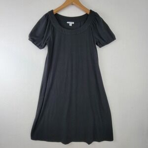 Liz Lange Maternity for Target Black Puff Sleeve Scoop Neck Dress Small 2027